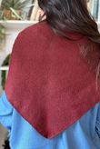 Nora Knit Shawl Burgundy